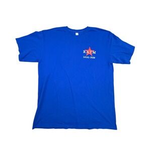 Rage Against The Machine T-Shirt Mens XL Blue Local Crew Graphic Band Tee Merch